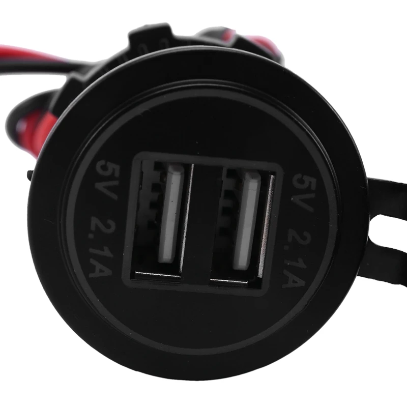 Зарядное устройство с двумя USB-портами для мотоциклов Kawasaki Versys 650 1000 X300 X650 Ninja400