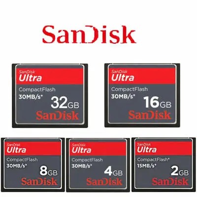 Карта памяти SanDisk CF 4 ГБ 8 16 Compact Flash 30 МБ/с. Ultra карта для камеры оригинальная