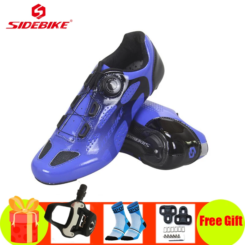 

Sidebike Cycling Shoes Road Carbon Fiber Bicycle Sneakers Add Spd-Sl Pedals Self-Locking Ultra-Light Men Women Racing Bike Shoes