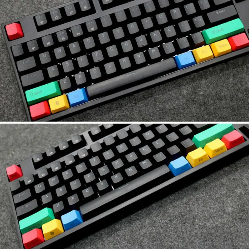 10 шт. сменная механическая клавиатура OEM профиль Keycap набор RGBY цвет прочный 77HA -
