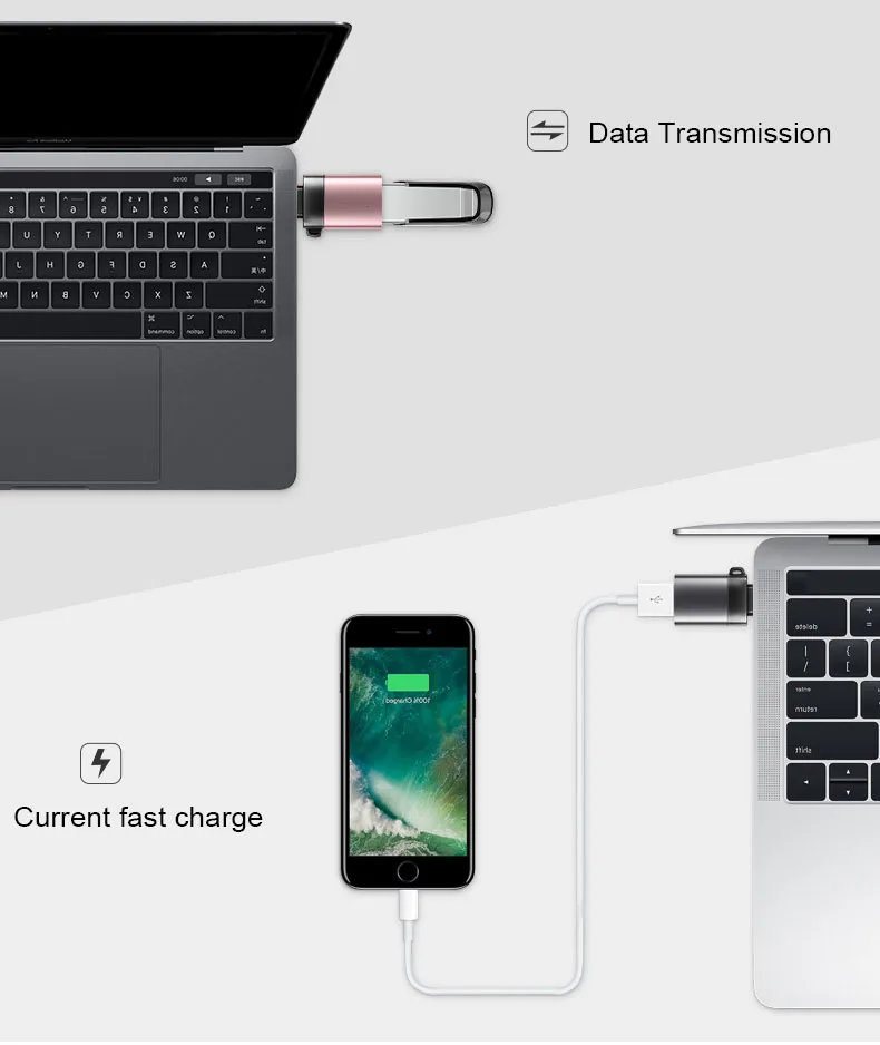 Новинка 2020 OTG адаптер USB 3 1 Тип C штекер на 0 гнездо преобразователь данных для IPad IOS