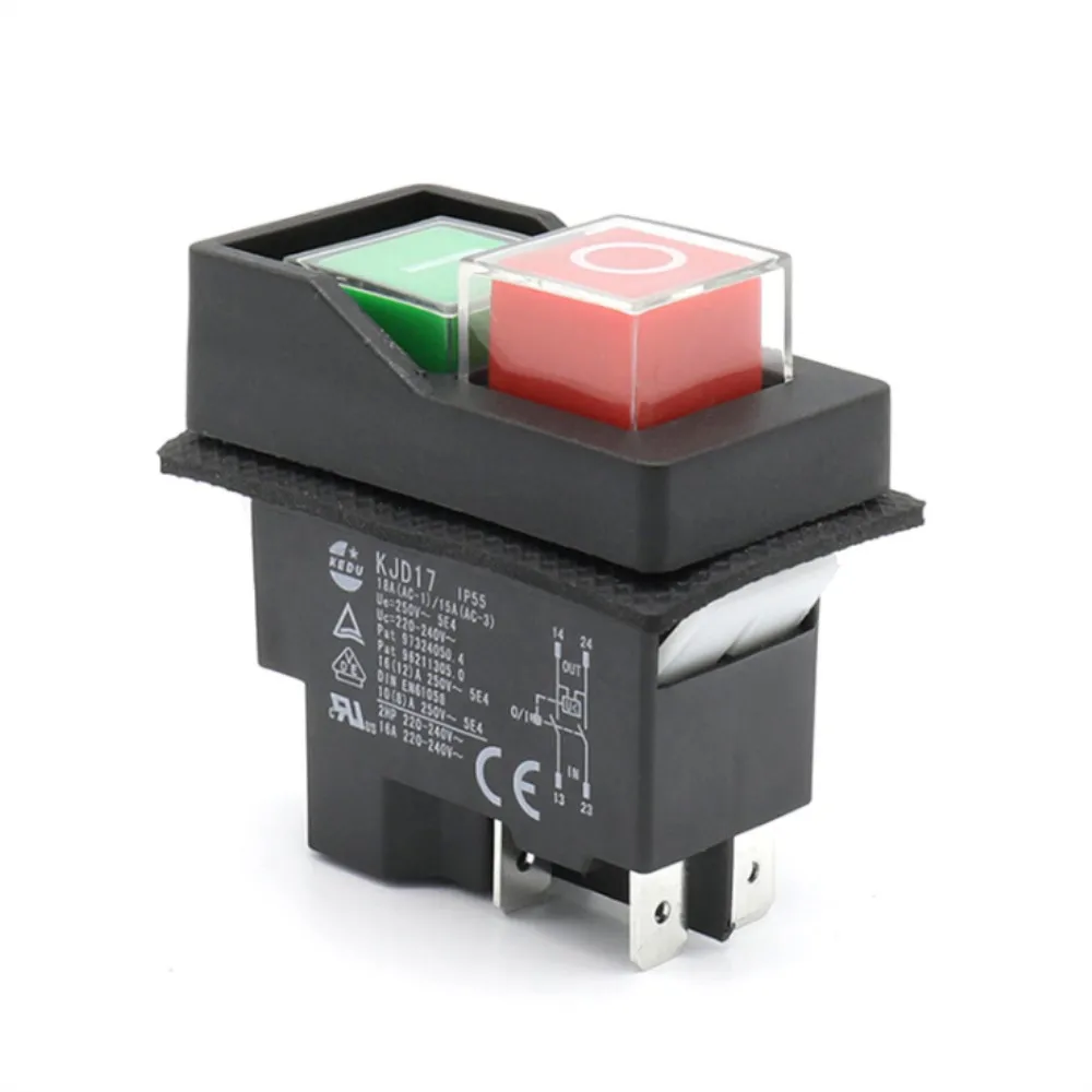 Садовые инструменты KJD17, электромагнитный пусковой переключатель, водонепроницаемость IP55, 16 А переменного тока, 250 В переменного тока
