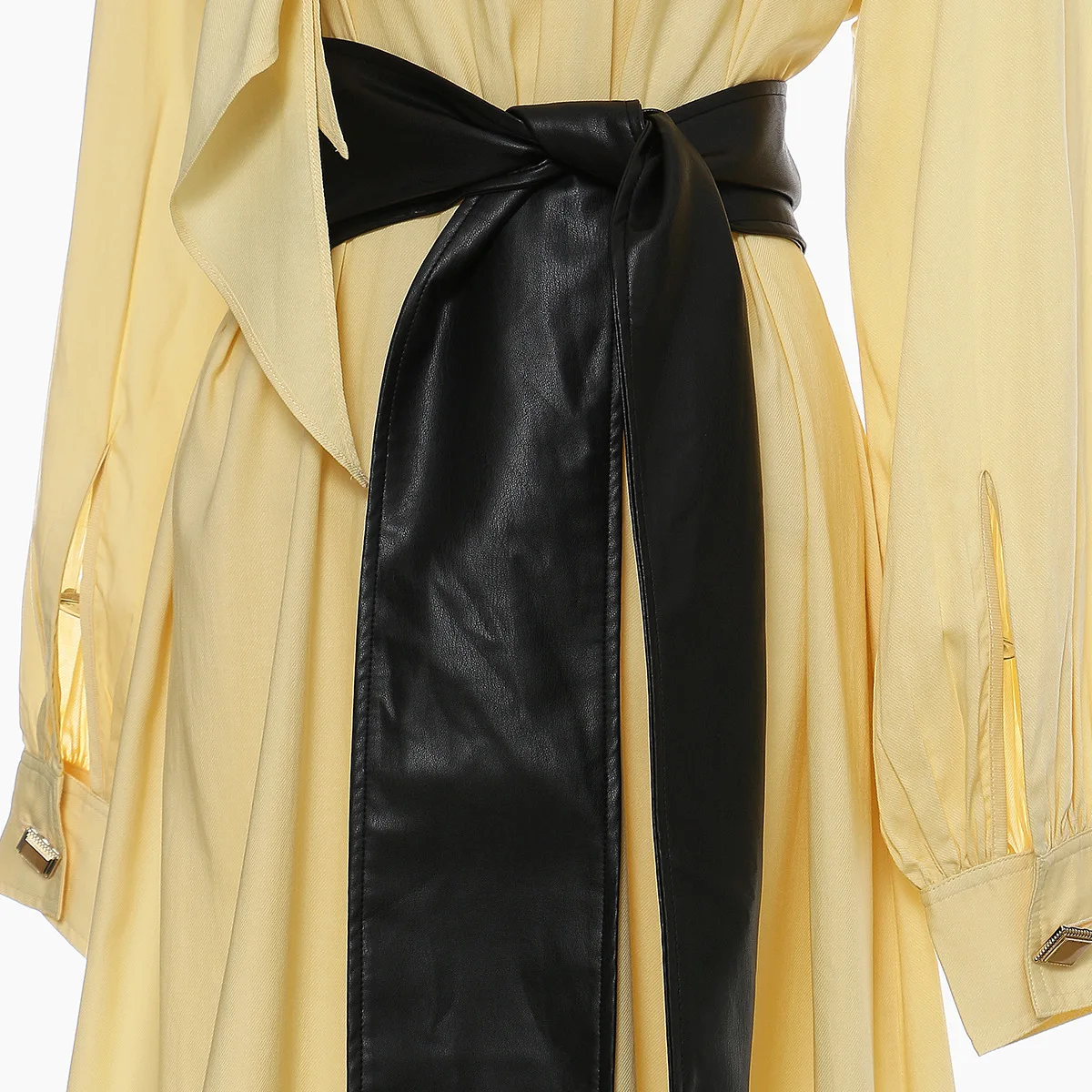 

New Autumn And Winter Fashion Casual Long-sleeved Slimming Temperament Sashes Loose Turteneck Long Dress Women C324