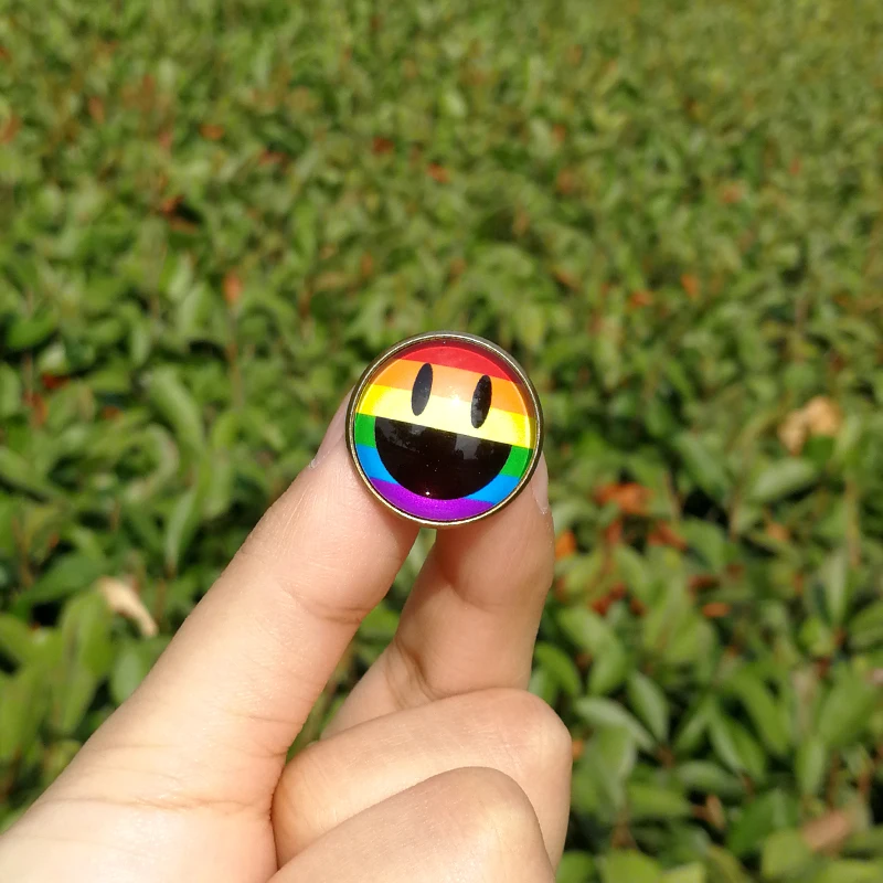 Металлическая брошь Nengdou G1 ЛГБТ гордость Радужный Флаг геи лесбиянок бисексуал