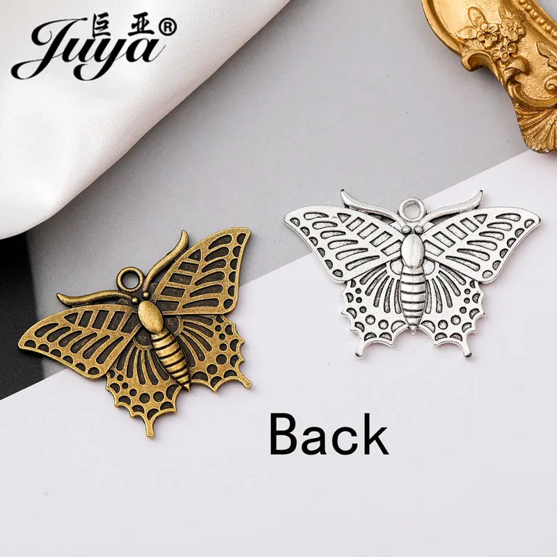5 шт./лот бабочка панк винтажная подвеска кабошон основа Камея 20 мм Пустой Лоток