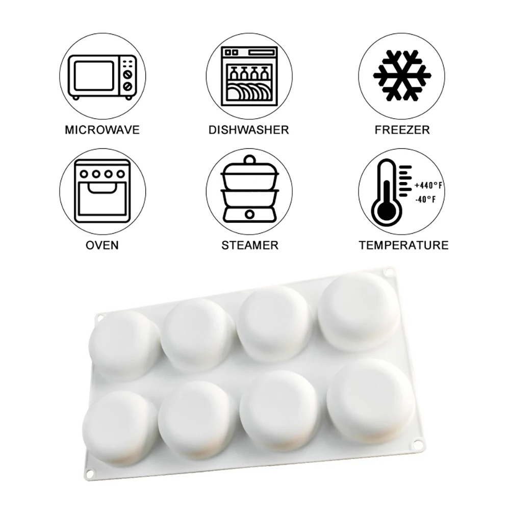 8 полость вокруг формы силиконовая форма для торта выпечки Десерт Мороженое мусс