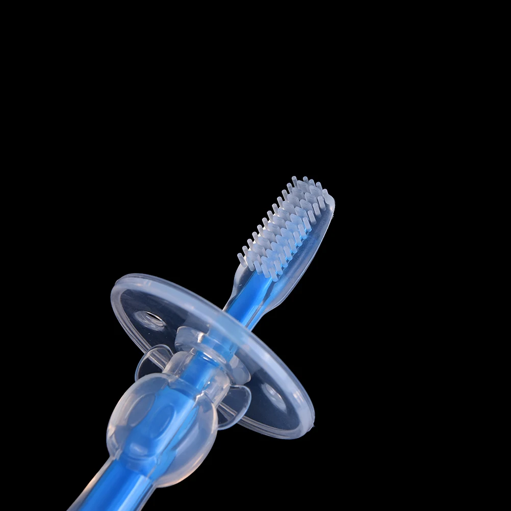 1pce silicona ni&ntilde;os mordedor de entrenamiento cepillos de dientes cepillo de dientes herramienta de cepillo para reci&eacute;n nacido-3