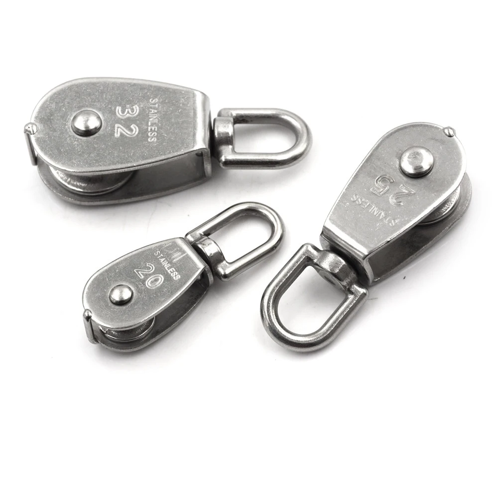 Стальной проволочный шкив сверхмощный стальной Одноколесный поворотный