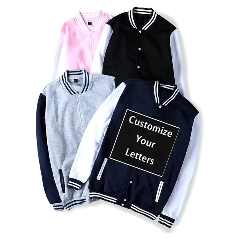 Бейсбольная куртка Kpop на заказ куртка-бомбер для мужчин женщин унисекс дизайн
