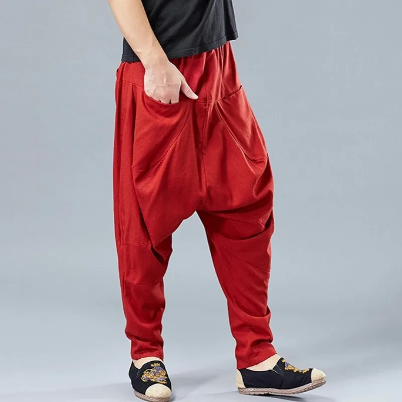 Весна 2020 свободные шаровары в стиле хип хоп Мужские штаны для бега винтажные
