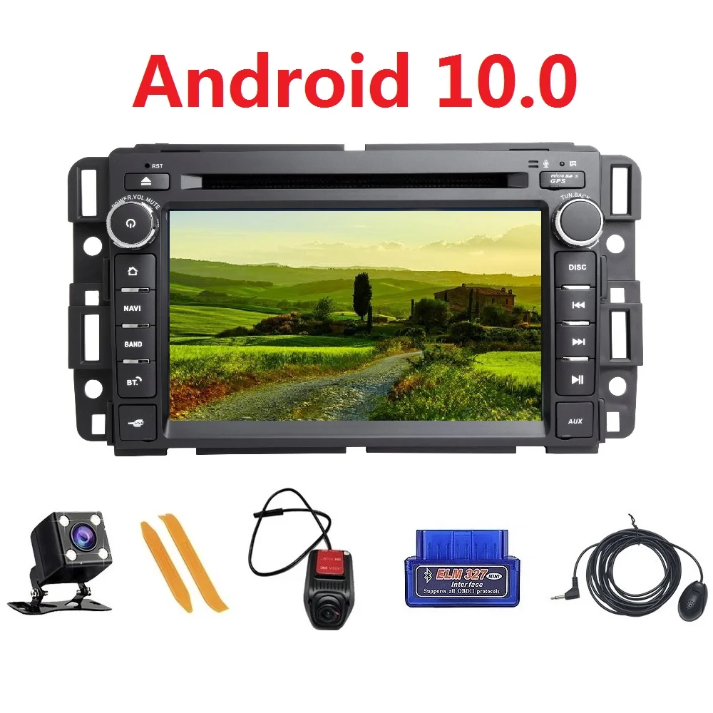 Автомобильный DVD плеер ZLTOOPAI Android 10 для Chevrolet GMC Hummer Yukon Denali Acadia Buick мультимедийный GPS