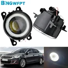 BINGWFPT для Citroen C-Elysee 2012-2018 Citroen BERLINGO B9 2012 2013 2014 2015 автомобильные H11 Светодиодный Противотуманные фары Angel Eye 12 В противотуманные фары