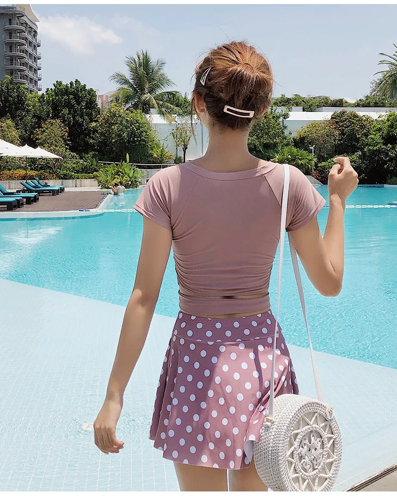 Женский раздельный купальник Танкини Раздельный купальник-бикини размера плюс с