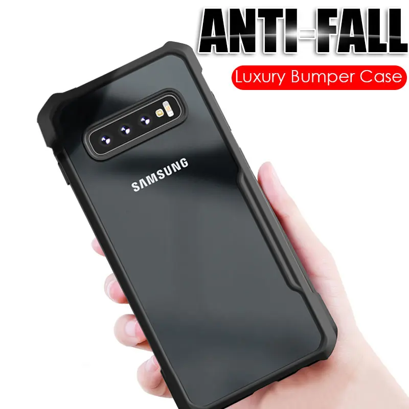 Роскошный армированный противоударный чехол для телефона samsung Galaxy S8 S9 S10 Plus S10E Lite