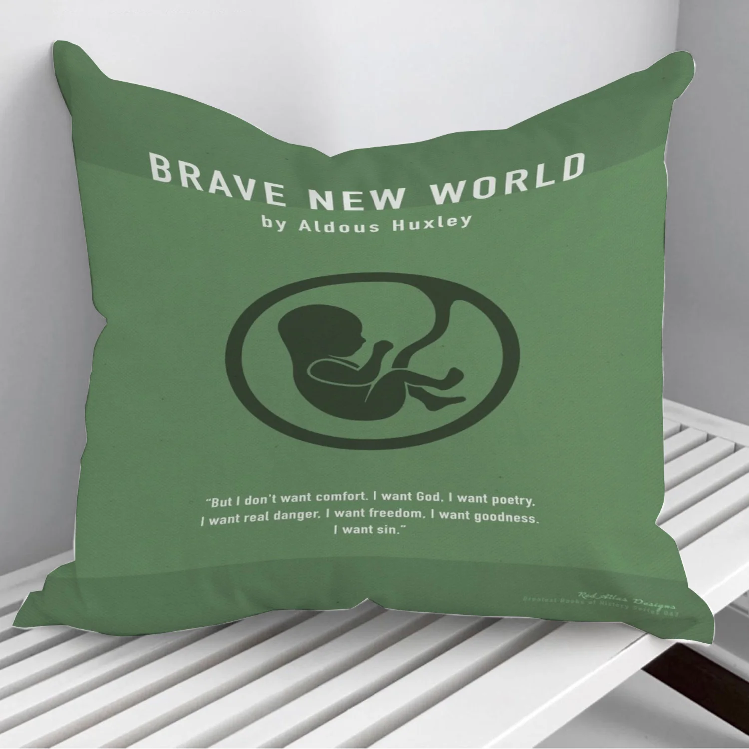 

Brave New World by Huxley Pillowcase Decorative Sofa Cushion Case Bed Pillow Cover Home Decor Car Cushion Cover 45*45cm