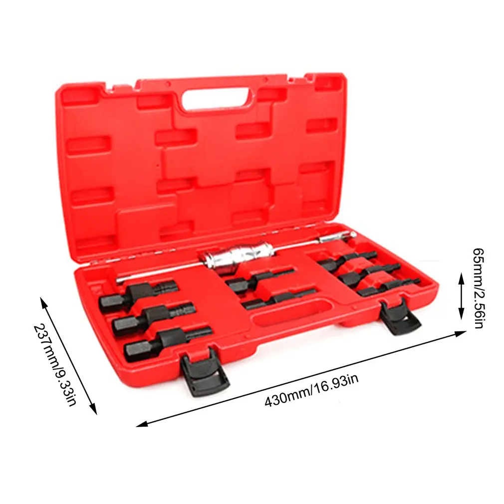 

9pc Blind Hole Kit Slide Hammer Pilot Internal Bearing Puller Bearing Extractor Removal Kit Durable Professional Kits