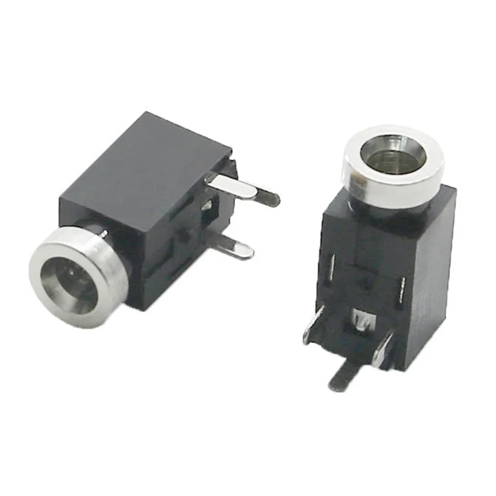 

100PCS 2.5mm Audio Connector Interface Female 3 Pin DIP Headphone Jack Socket PJ-210B Headphone Music Socket Port