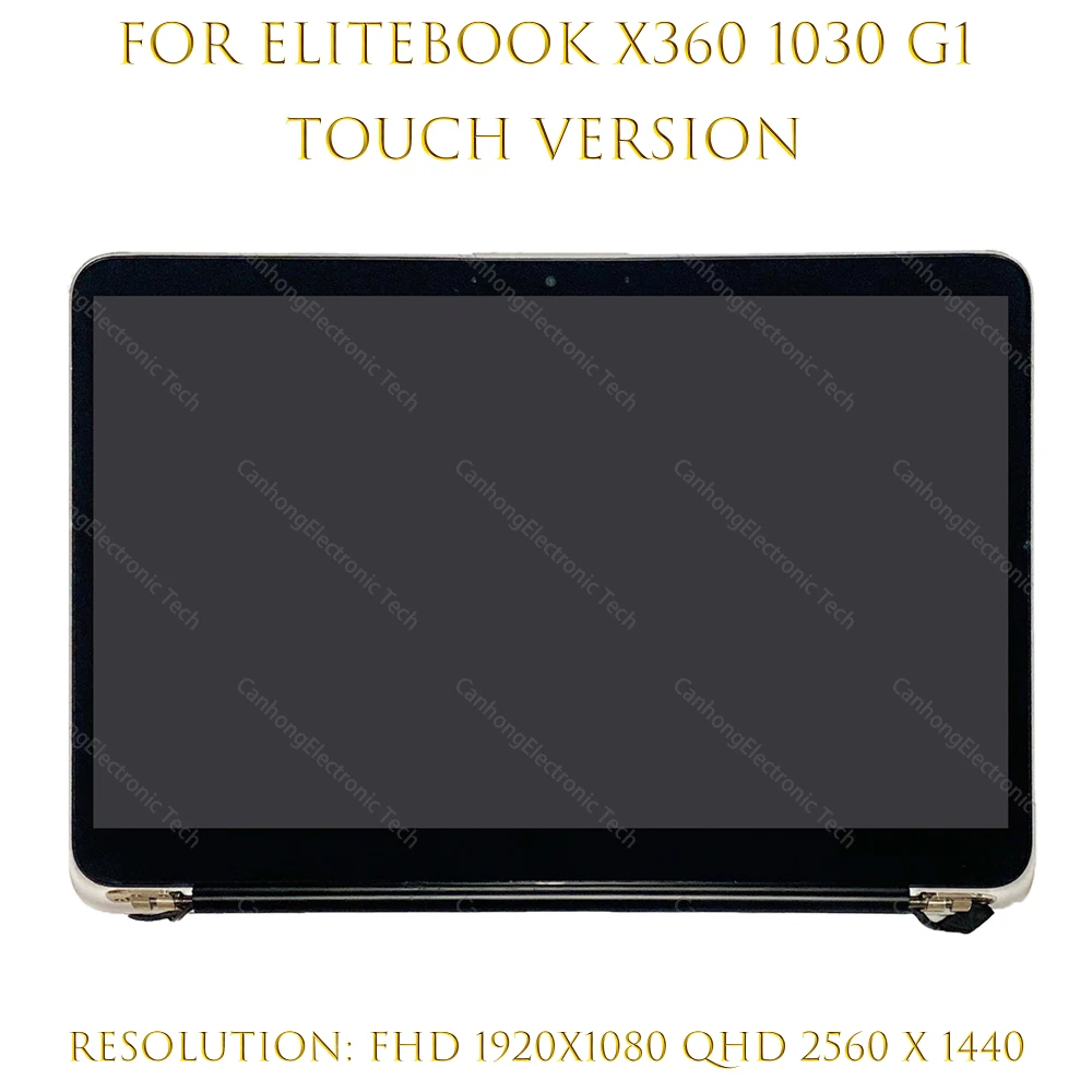Новый ЖК-дисплей 13 3 дюйма FHD QHD + для HP EliteBook 1030 G1 сенсорный экран полная сборка