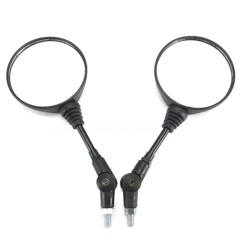 Круглое зеркало аксессуары для мотоциклов 8 мм 10 нить складной мотобайка заднего
