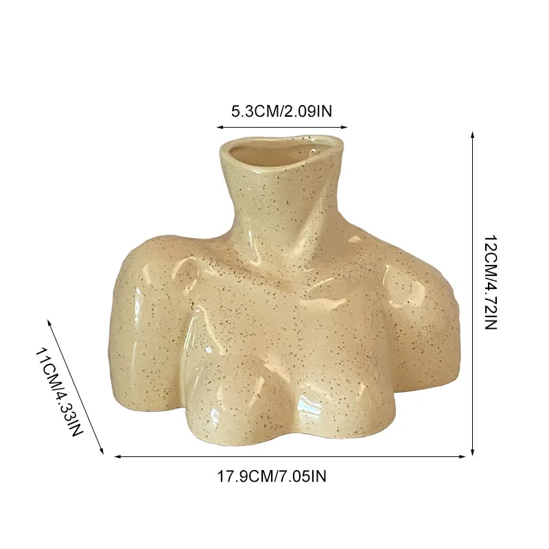 Боди арт ваза из керамики с обнаженными скульптура женщины жизни офисные для