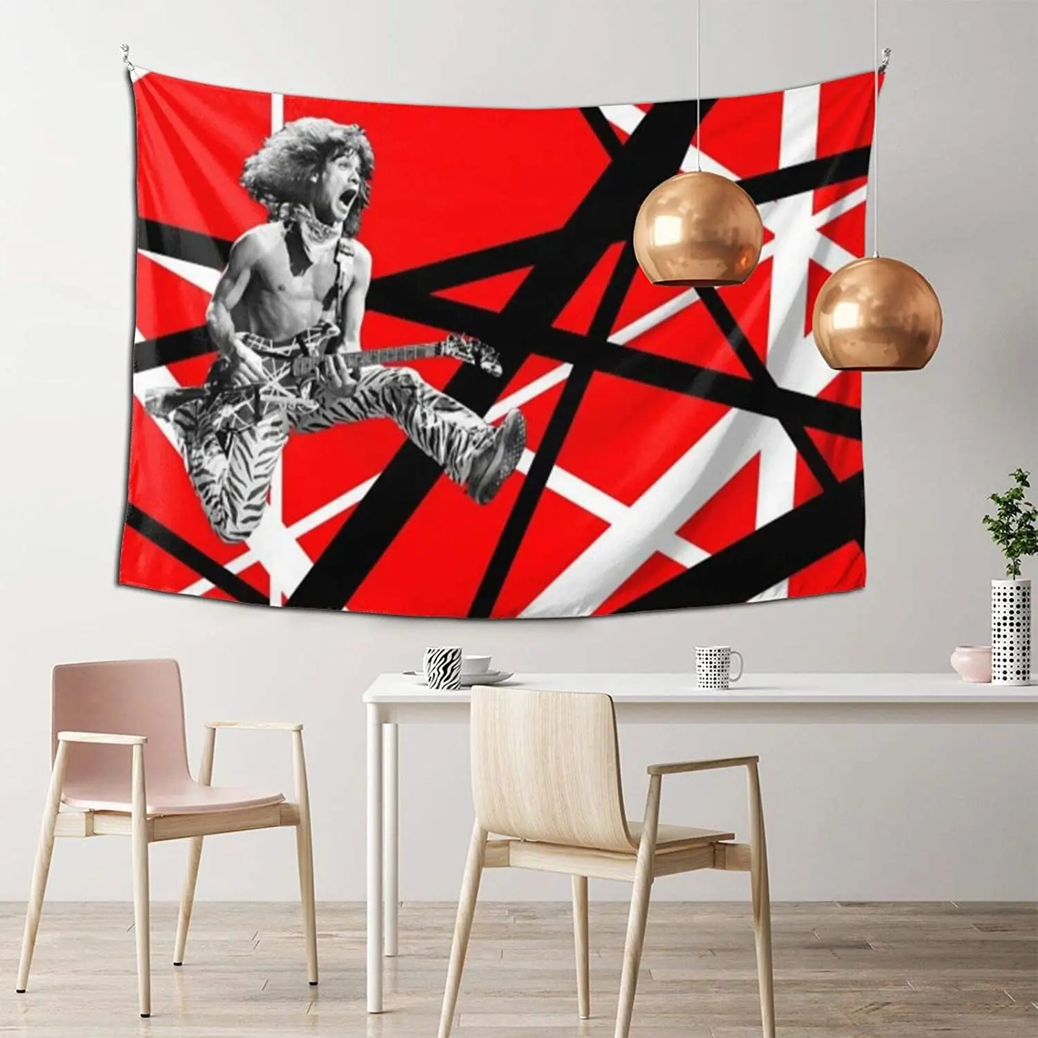 

Eddie-Van Halen Wall Tapestry Guitarist Fashionable Tapestry Wall Hanging Decorative Home Decoration Bedroom Living Room Gift