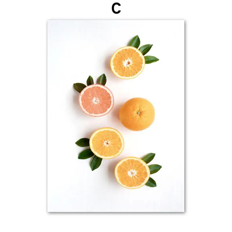 

House Orange Tree Leaf Lemon Landscape Wall Art Canvas Painting Nordic Posters And Prints Wall Pictures For Living Room Decor