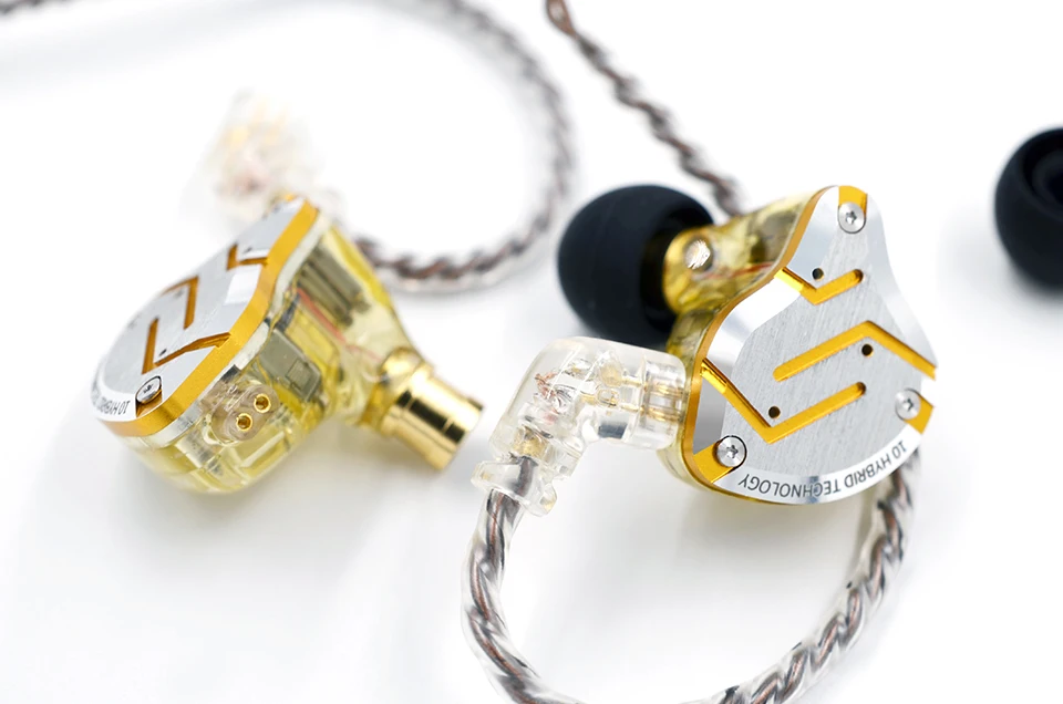 KZ ZS10 Pro Glare BIue In Ear наушники Hybrid 4BA+ 1DD HIFI бас наушники металлические наушники спортивные шумоподавления наушники для контроля звучания