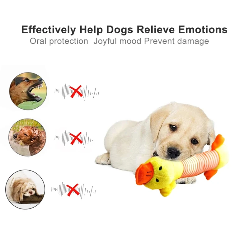 

Cute Pet Dog Cat Plush Squeak Sound Dog Toys Funny Fleece Durability Chew Molar Toy Fit for All Pets Elephant Duck Pig