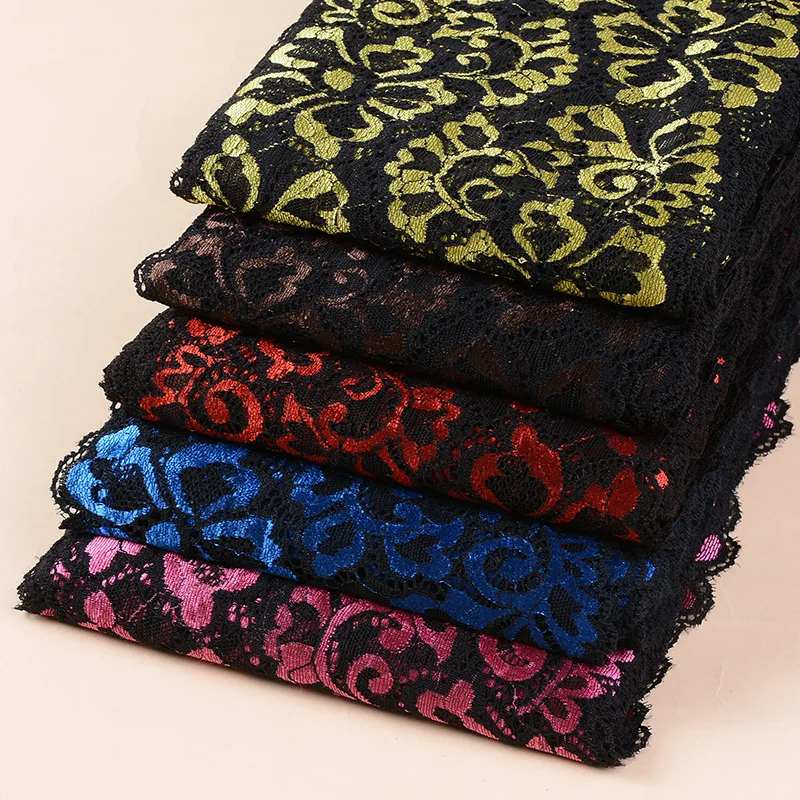 1 м/лот эластичная кружевная лента вышитая нигерийская африканская ткань белая