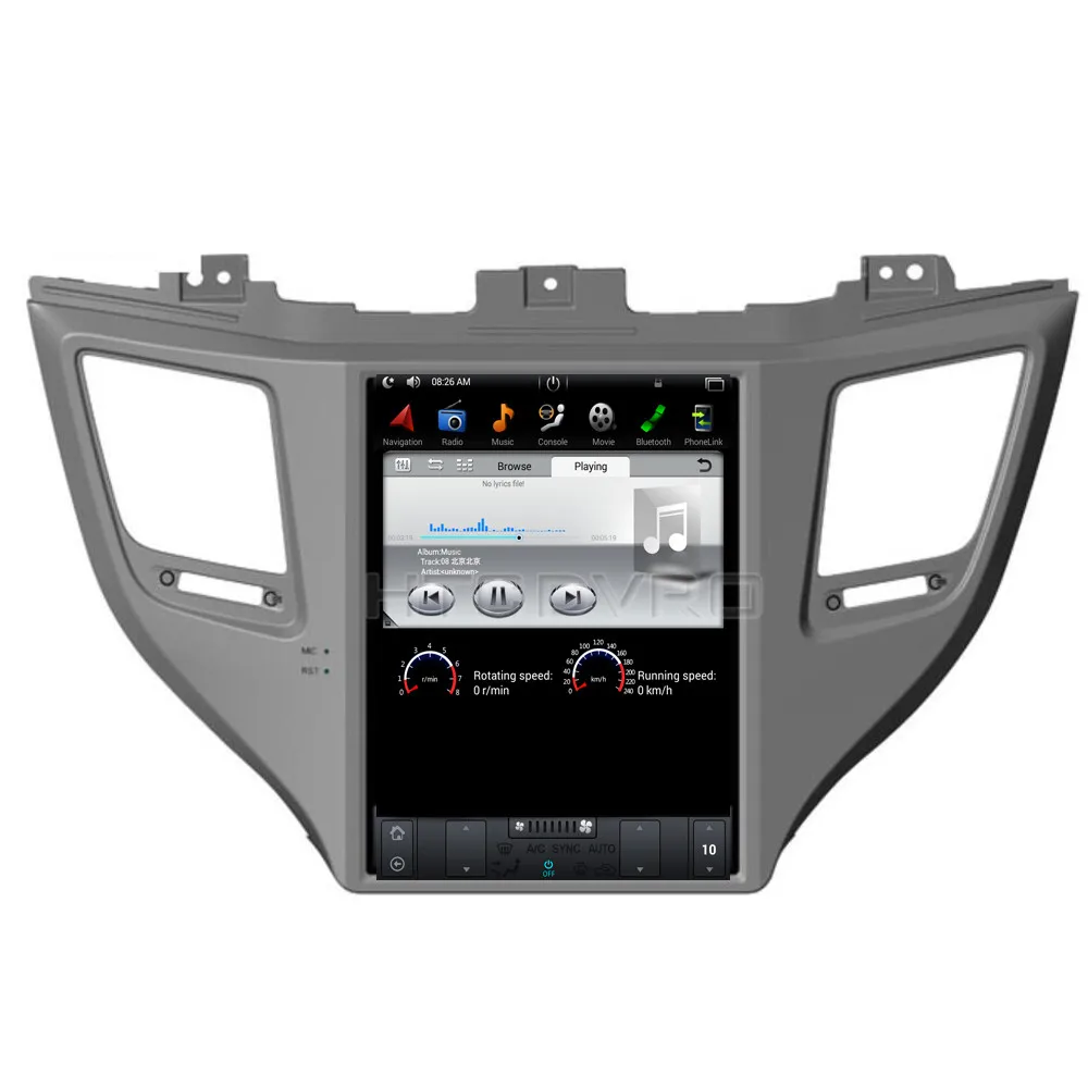 YMODVHT 10 4 дюйма Telsa стиль вертикальный экран четырехъядерный Android 7 1 2 Гб RAM