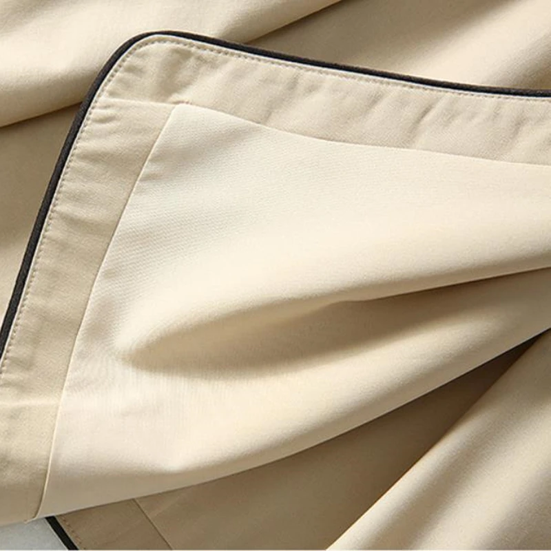 

Spring Autumn Trench Coat Slim Ladies Trench Coat Women Solid color Female Overcoat Long Coat Female Slim Outwear Coats M74