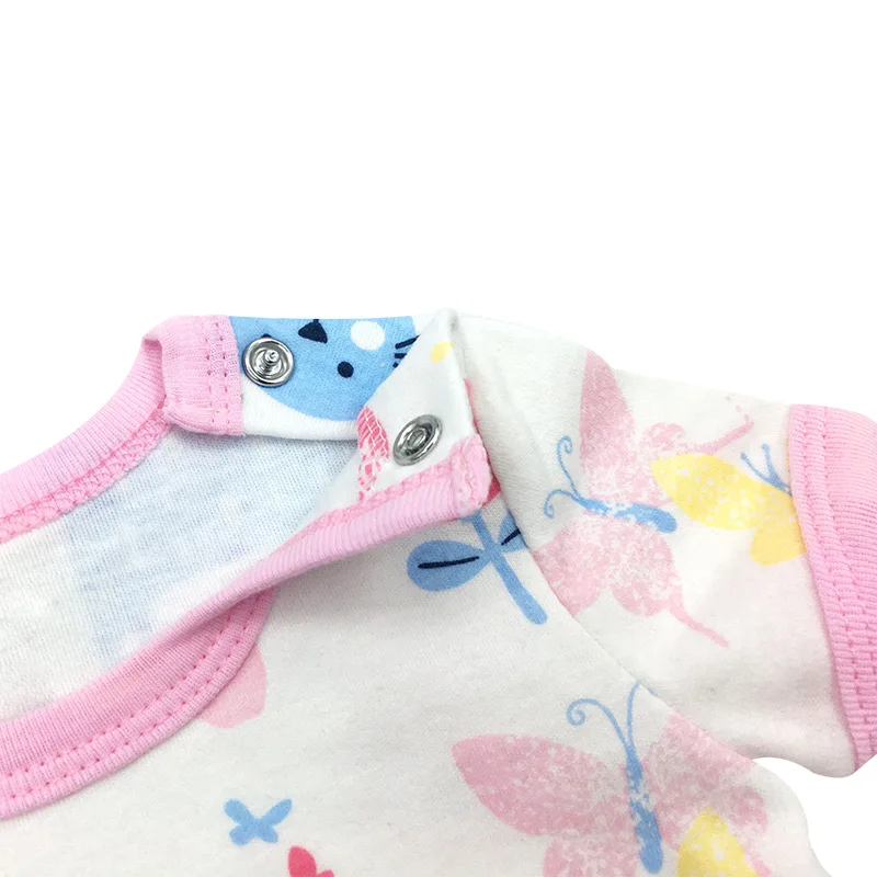 Комбинезон для девочек 6-24 мес. с коротким рукавом и принтом | Детская одежда обувь