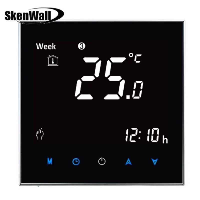 Умный сенсорный выключатель 3A нагрузка водонагревательного типа ЖК цифровой