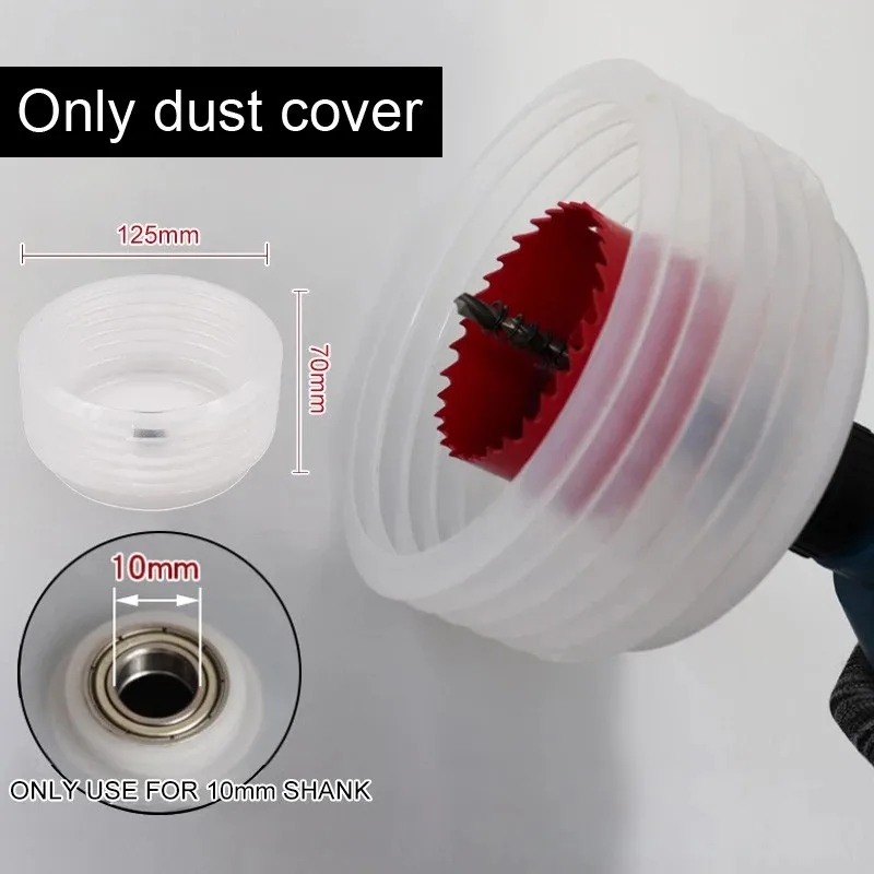 

Electric Hammer Drill Dust Collector Dust Cover Silicone For 10mm Hole Suitable For 4-10mm Drill Power Tool Opener Dust Cover