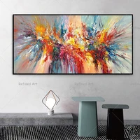 high quality knife painting modern abstract large oil painting living room office wall canvas handmade decorative graffiti art