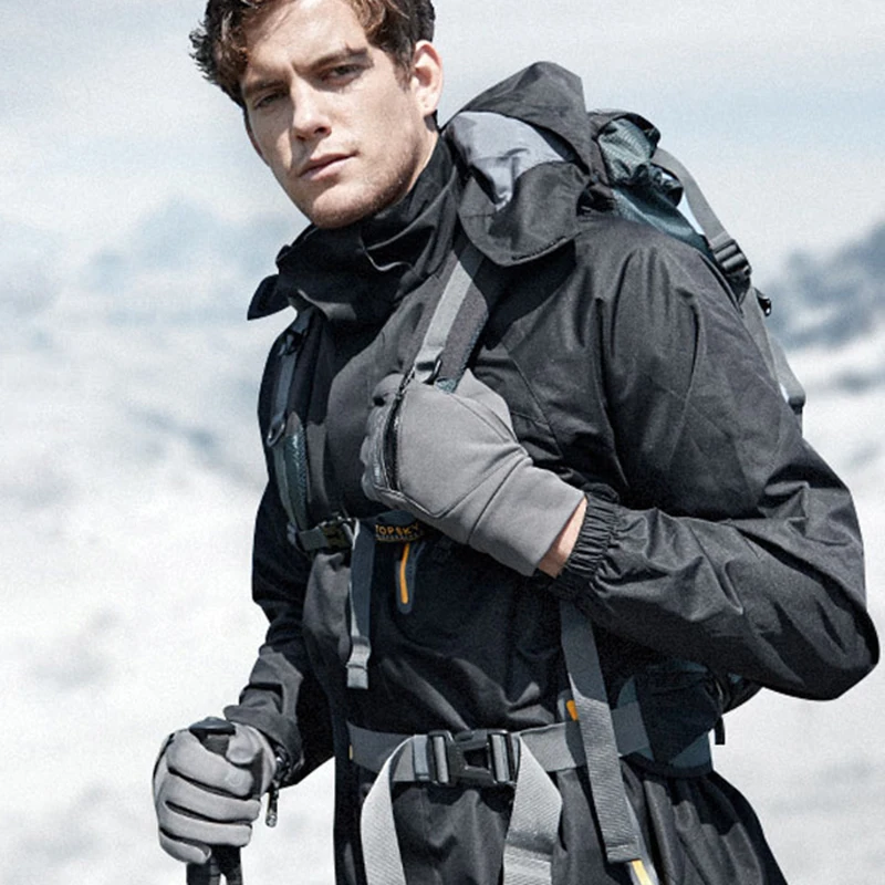 Теплые зимние перчатки унисекс с сенсорным экраном для езды на велосипеде лыжах