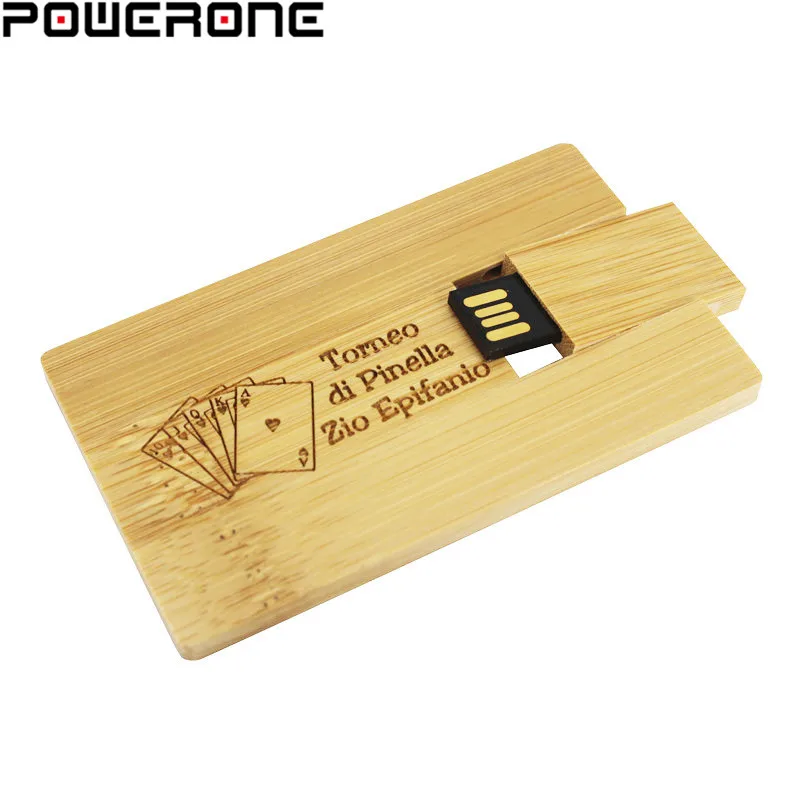POWERONE свободный изготовленный на заказ логотип модные изделия из бамбука и дерева
