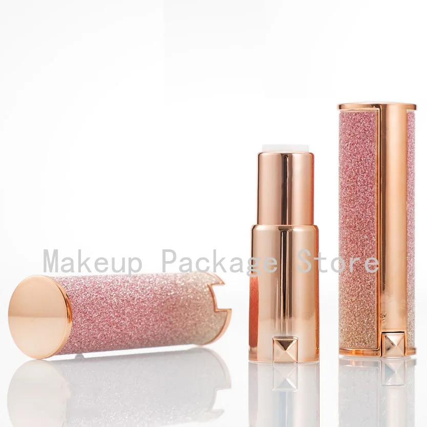 

10/30/50pcs Empty Rose Gold Shiny Round Lipstick Tube 12.1mm Lip Balm Container Lipstick Shell Packaging Cosmetics Refillable
