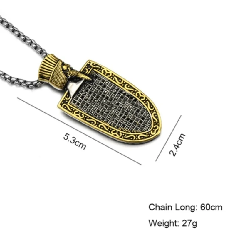 Мужское ожерелье из титановой нержавеющей стали в стиле панк | Украшения и
