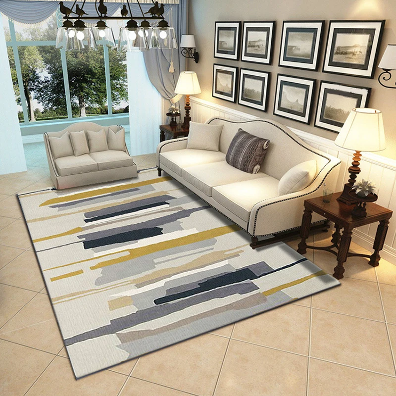 

European and American Art Pattern Big Carpet Tatami Floor Mat Bedroom Home Living Room Carpet Bathroom Floor Kitchen Floor Mat