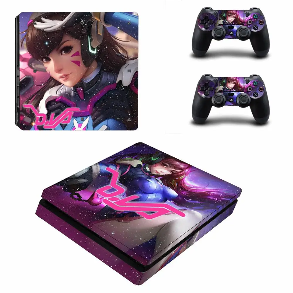 DVA PS4 тонкий Стикеры Play station 4 кожи наклейка для Игровые приставки Slim консоли и