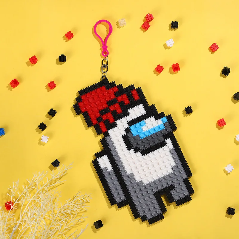 

DIY Among US Building Block Toy Action Figures Assembled Kits Early Learning Educational Toy Model Gift for Chil