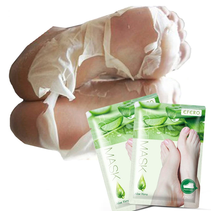 

Dead Skin Remover Foot Mask Exfoliating Feet Mask Socks for Pedicure Peeling Heels Foot Mask Aloe Vera Feet Mask Pedicure Bath