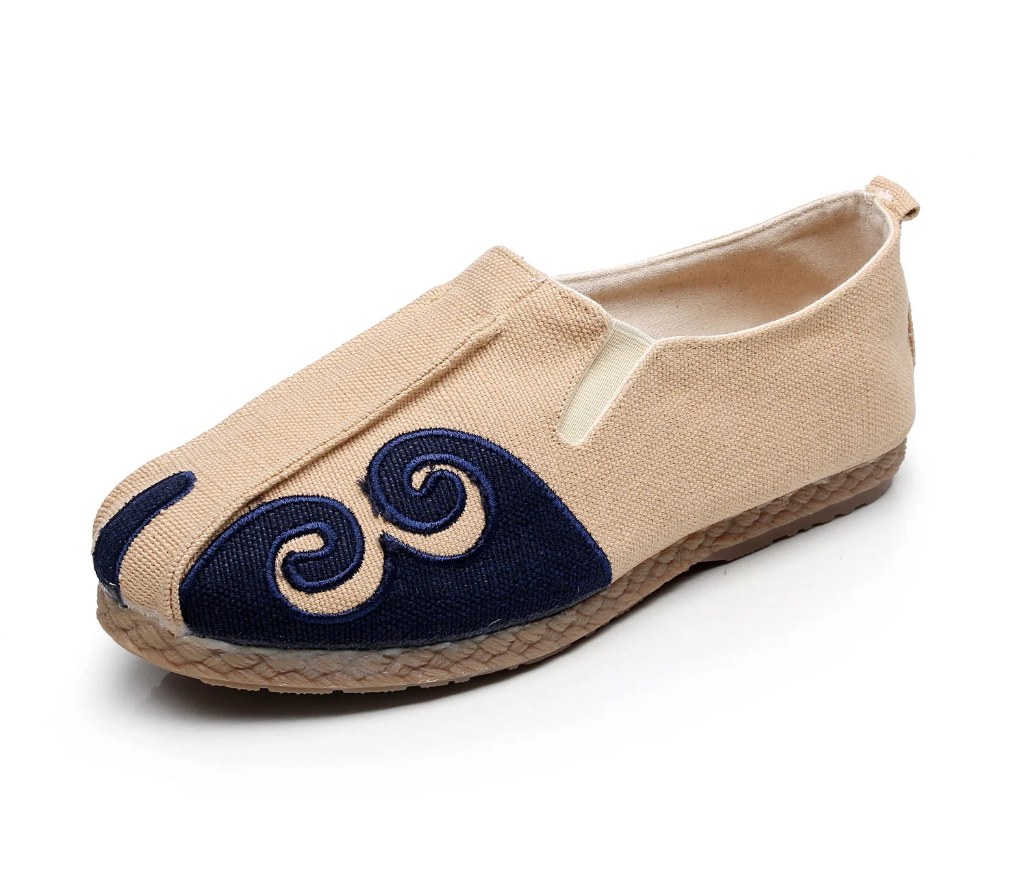 

sandalias-sandalias-Xiangyun Chinese wind linen men's shoes breathable soft bottom literary eleusine indica soft bottom Chinese