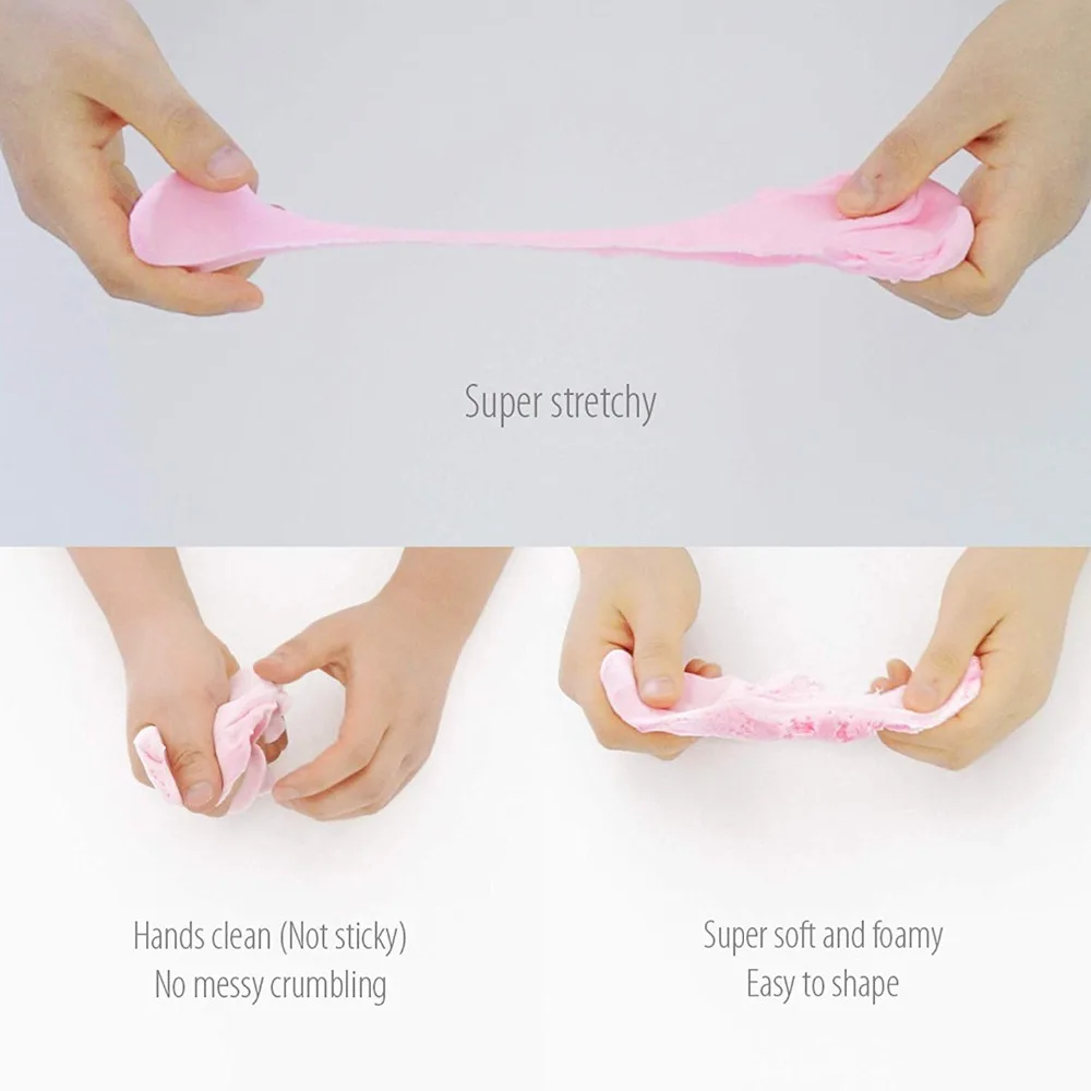 DIY 3D пушистая пена глина слизи мягкий хлопок слизи Мяч Комплект без буры ремесло грязи Игрушка снятие стресса слизи светильник Лепка для детей, пластилин игрушка