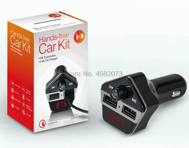 От DHL/Fedex 50 шт в наборе ST06 Автомобильный MP3-плеер Bluetooth FM передатчик Беспроводной по