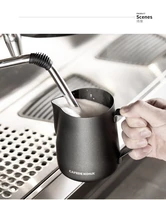 cafedekona barista pitcher latte art cappuccino milk jugs stainless steel non stick coating milk frothing pitcher espresso