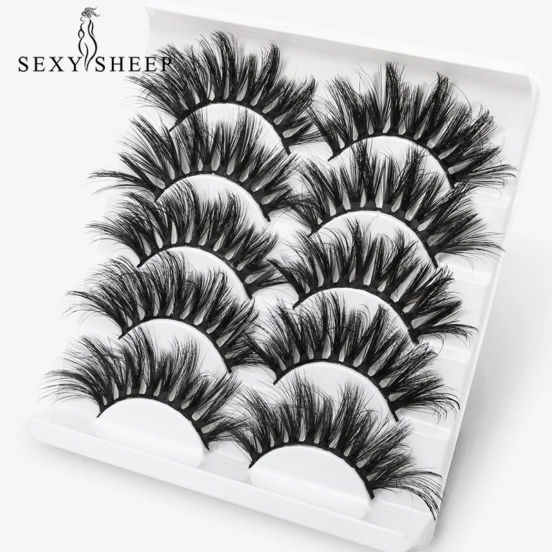 Ресницы Накладные SEXYSHEEP из искусственной норки натуральные густые длинные 3D