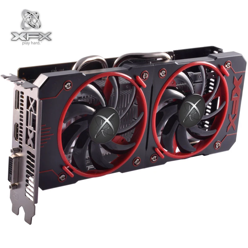 XFX видеокарта RX 460 2GB 128Bit GDDR5 Графика карты для AMD 400 серии RX460 2G 7000 МГц Desktp PC игровые