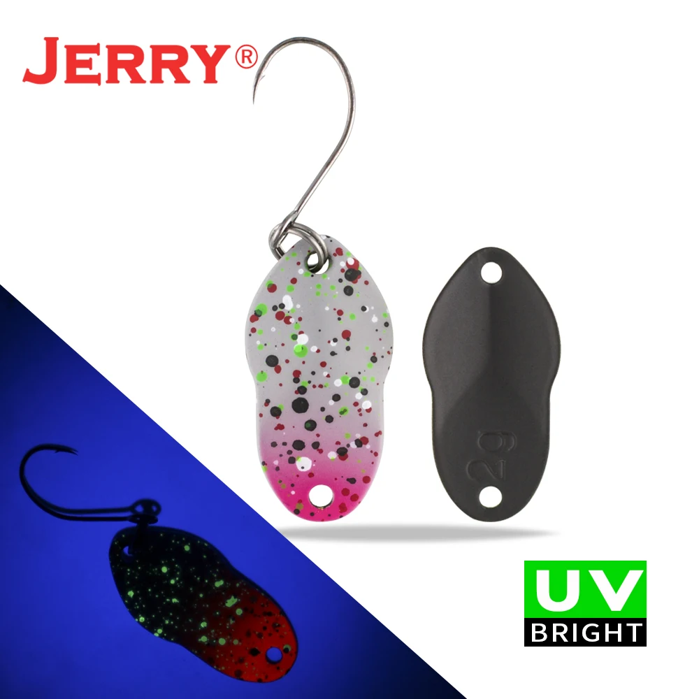 grey pink Jerry 2 г 3 г микро рыболовные приманки сверхлегкие латунные металлические жесткие приманки один крючок пресноводная зона форель Щука окунь ложка безделушка pesca - Цвет: grey pink